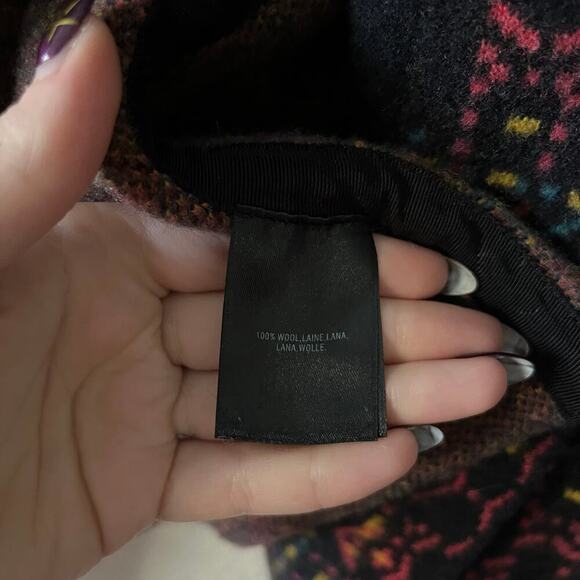 Anthropologie Field Flowers Kerry Wool Hooded Shawl Coat Size XS - Picture 5 of 6